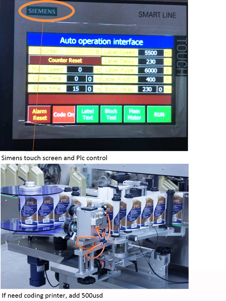 Double Sids Bottle Label Machine Machine Price