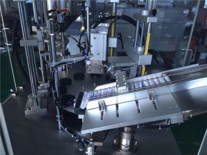 Ultrasoinu zigilatzeko hodi kosmetikoak betetzeko makina